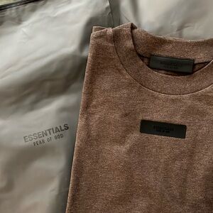 Essentials Heather Wood Short Sleeve Tee